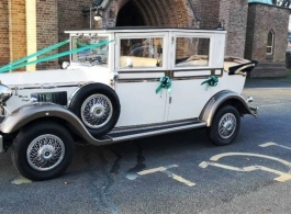 Vintage style wedding car hire in Huddersfield